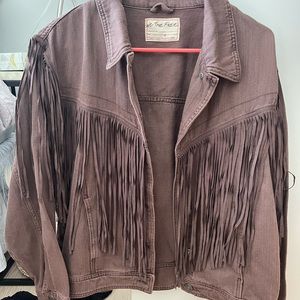 Free People Fringed jacket